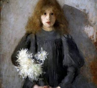 Olga Boznańska – „Dziewczynka z chryzantemami”